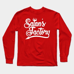 Funny Anti-Christmas Design Santa's Factory Long Sleeve T-Shirt